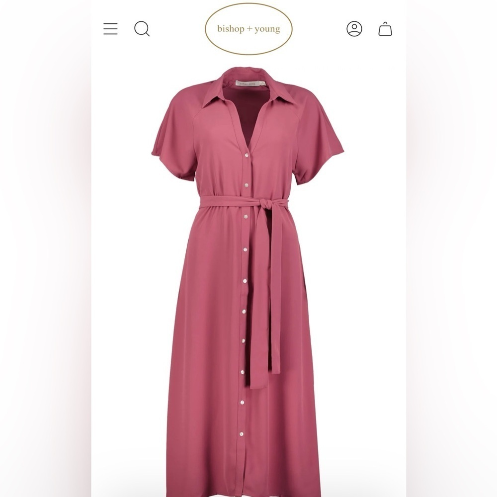 NWT Bishop + Young Aston Shirt Dress Size Small